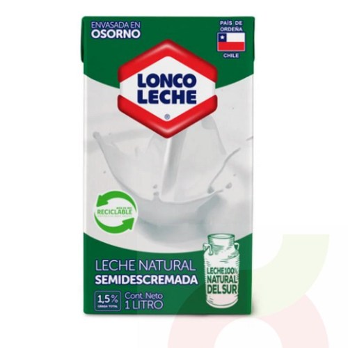 leche semidescremada lonco leche